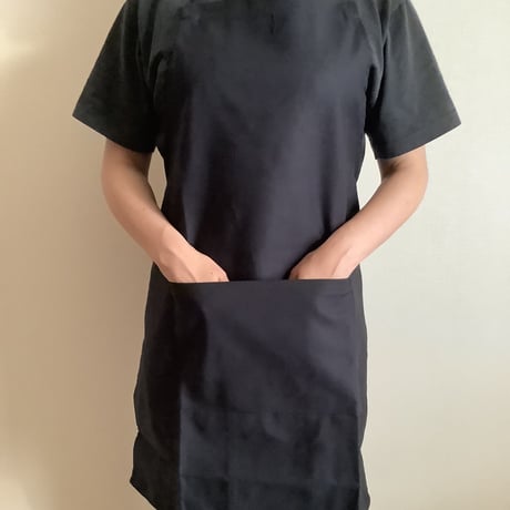 ADULT APRON DR(DARK NAVY)0   "NON TITLE“ DARK NAVY  COLOR ※こちらのエプロンは無地です。
