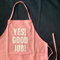 👦🧒DRESSSEN KDP2   KIDS APRON  "YES！GOOD JOB！“(※キッズエプロンです) PINK  COLOR