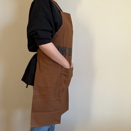 DRESSSEN  DRVBRN9 REVERSIBLE  APRON“THINK BEAUTIFUL/YES！ DRESSSEN    (リバーシブルエプロン)