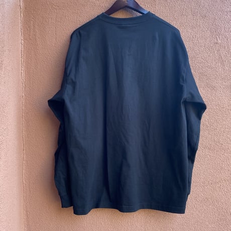 DLT13  “LONG SLEEVE TーSHIRTS” LOVE ”MEAT“ TENDER”  BLACK COLOR  ※ブルーロゴ