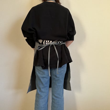 DRVG14  REVERSIBLE  APRON“ORIGINAL STYLE /LOCAL STYLE (リバーシブルエプロン)  GREY COLOR