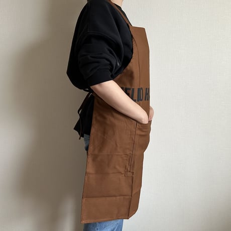 DRESSSEN  DRVBRN5 REVERSIBLE  APRON“HELLO HAMBERGER/HELLO JUICY (リバーシブルエプロン)