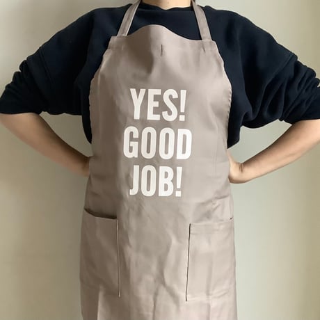 WPSB2  DAY USE W POCKET  APRON   “YES！GOOD JOB！SMOKY BEIGE COLOR