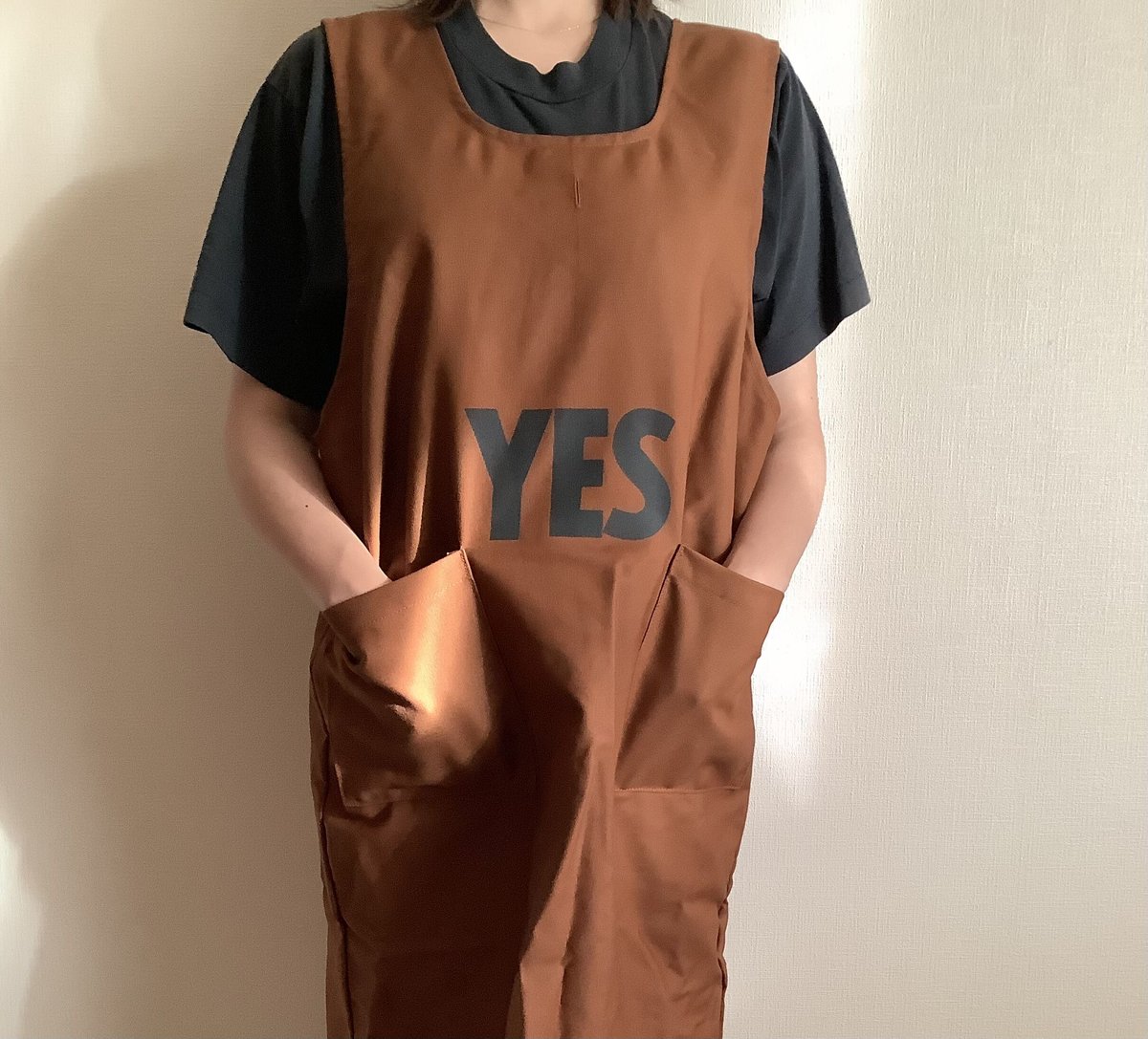 DRESSSEN ドレッセン エプロン ブラウン 2Pocket DR(RD)1 ”YES“ APRON RED COLOR | DRESSSEN公式オ