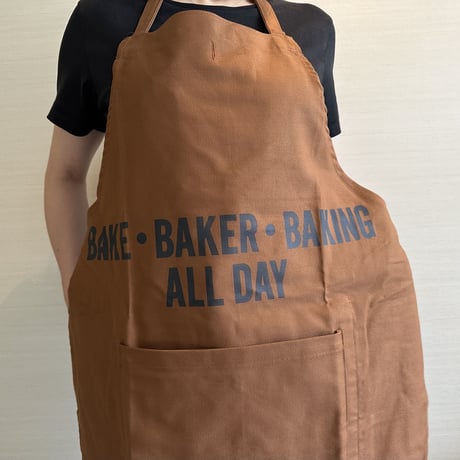 DRESSSEN  DRVBRN1   REVERSIBLE  APRON“BAKE・BAKER・BAKING ALL DAY/FRESH BAKERY