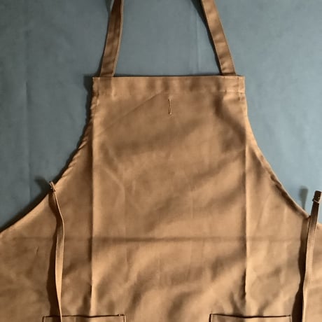 WPAB0  DAY USE W POCKET  APRON   ”NON  TITLE BROWN COLOR ”  ※こちらの商品は無地です　⭐️再入荷しました!