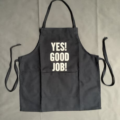 👶DRESSSEN BKDNY5 BABY KIDS APRON YES！ GOOD   JOB！(ベイビーキッズエプロンです。)  ※ダークネイビー