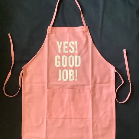 👦🧒DRESSSEN KDP2   KIDS APRON  "YES！GOOD JOB！“(※キッズエプロンです) PINK  COLOR