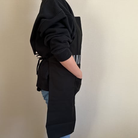 ADULT APRON  DR(BLK)6  ”SAMURAI SPIRIT “ BLACK COLOR ※GREYロゴ