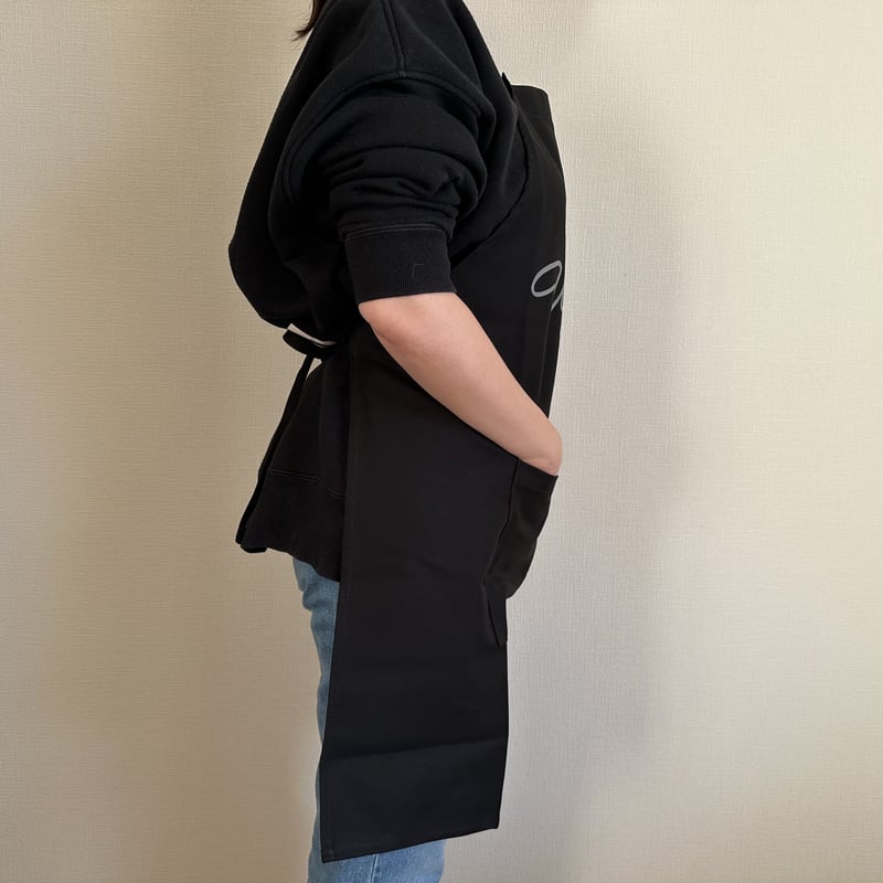 ADULT APRON DR(BLK)4 “welcome” BLACK COLOR ※GR ADULT APRON DR(BLK)4 “welcome” BLACK COLOR ※GR