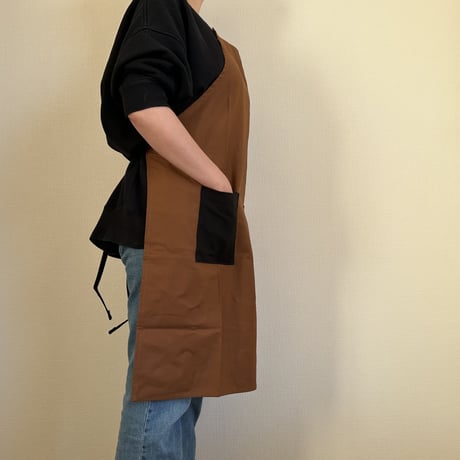 WPA2TSB W ポケットエプロン“2TONE COLOR”※BROWN COLOR