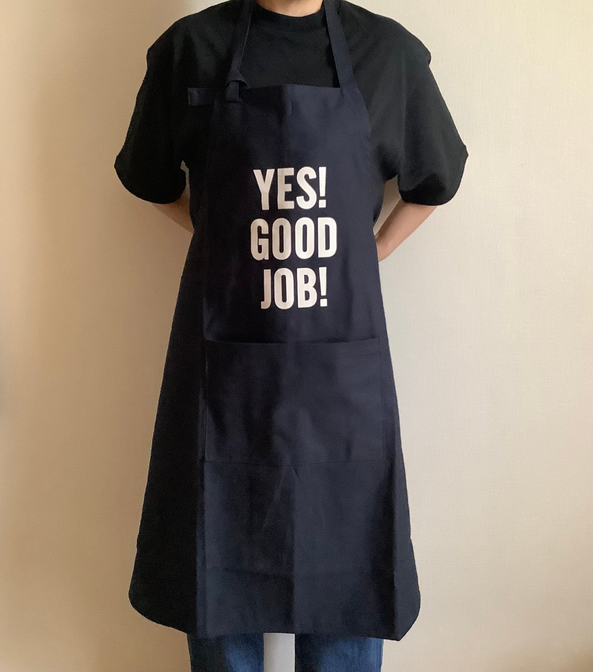 値下げ未使用・ドレスセンDRESSSEN YES! GOOD JOB! エプロン 🌸[新発売]DRESSSEN DR(DB)2 ”“YES！ GOOD JOB！“APRON (