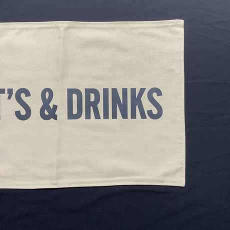 REVERSIBLE PLACE MAT REVMLC10   “YES/EATS ＆DRINKS (LATTE  COLOR)