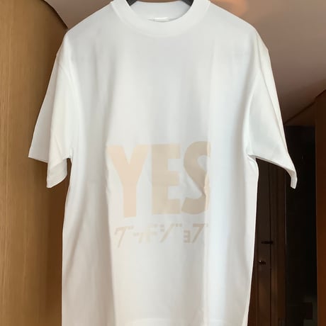 ST1 DRES“SPECIAL”SSEN    YESグッドジョブ  T-SHIRTS (生成り色ロゴ) ⚪️WHITE  COLOR