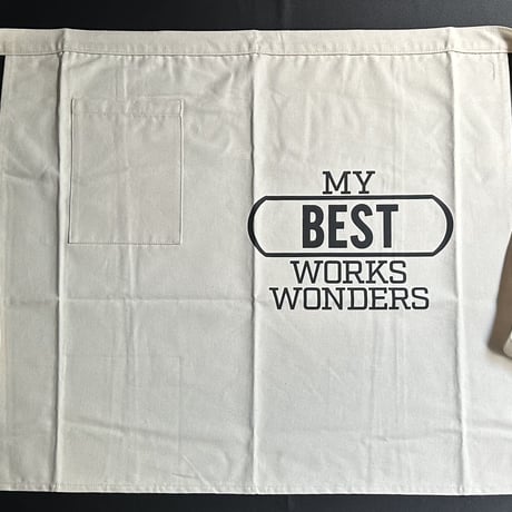 DRESSSEN lower wall long apron   LWL16 “MY BEST WORK WONDERS”  (腰巻きエプロンです)