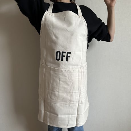 DRV10  REVERSIBLE  APRON“ON/OFF(リバーシブルエプロン)※NATURAL COLOR