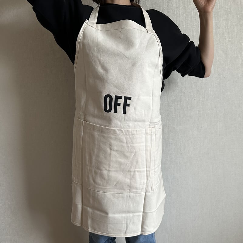 DRV10 REVERSIBLE APRON“ON/OFF(リバーシブルエプロン)※NAT DRV10 REVERSIBLE APRON“ON/OFF(リバーシブルエプロン)※NAT