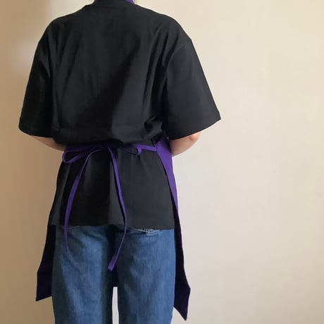 DRESSSEN  DRVPU6 REVERSIBLE  APRON“YESグッドジョブ/ イエス　グッド　ジョブ ” PURPLE  COLOR