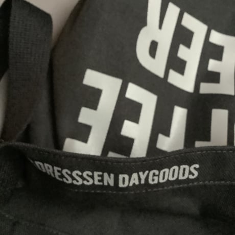 DRESSSEN NDB2 NEW DB SHOULDER BAG  “ AM COFFEE PM BEER”  BLACK COLOR