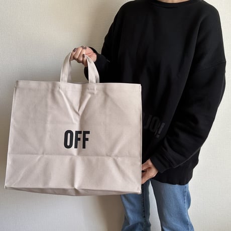 DRESSSEN MBSBXL12 MARKET  BAG  XLARGE “ON/OFF“(サンドベージュカラー)