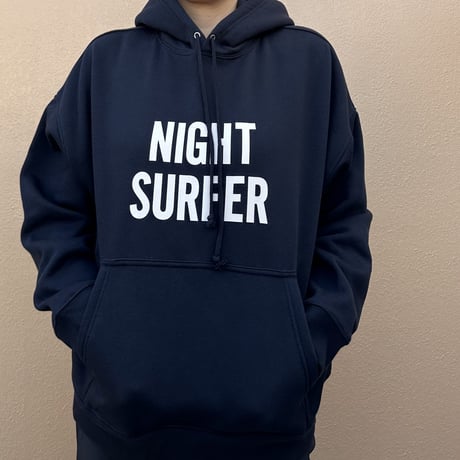 PK6 DRES“SPECIAL”SSEN   HOODED SWEAT  SHIRTS  ”NIGHT SURFER“  (☆NAVY  COLOR) ※生成りロゴ