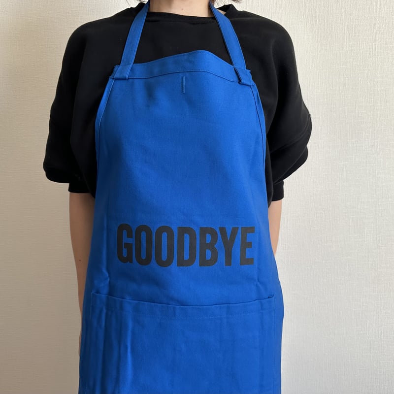 DRESSSEN DRVBLU5 REVERSIBLE APRON“HELLO/GOODB DRESSSEN DRVBLU5 REVERSIBLE APRON“HELLO/GOODB