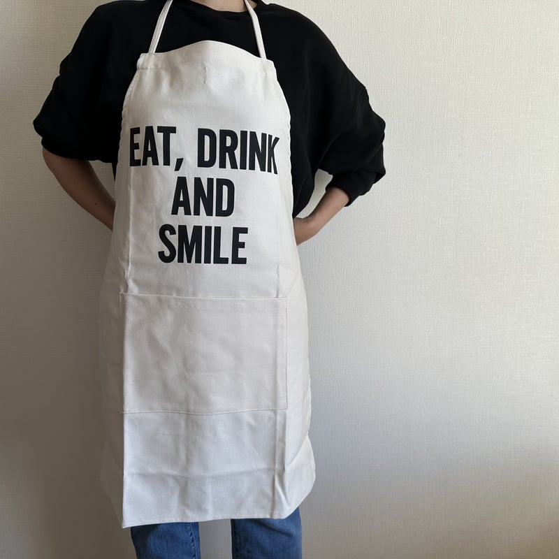 ADULT APRON #7 EAT,DRINK AND SMILE | DRESSSEN公 ADULT APRON #7 EAT,DRINK AND SMILE | DRESSSEN公