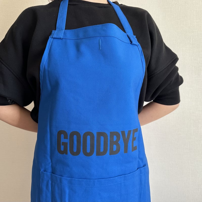 DRESSSEN DRVBLU5 REVERSIBLE APRON“HELLO/GOODB DRESSSEN DRVBLU5 REVERSIBLE APRON“HELLO/GOODB