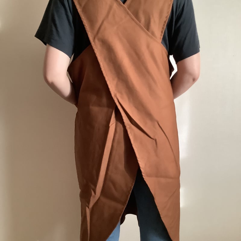 新型エプロン]DRESSSEN POBK3 “PULL OVER APRON” BROW...