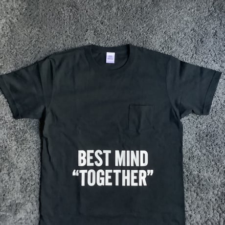 DRESSSEN  DSST113  DRES“SPECIAL”SSEN    “BESTMIND TOGETHER”  T-SHIRTS (生成りロゴ)  BLACK COLOR