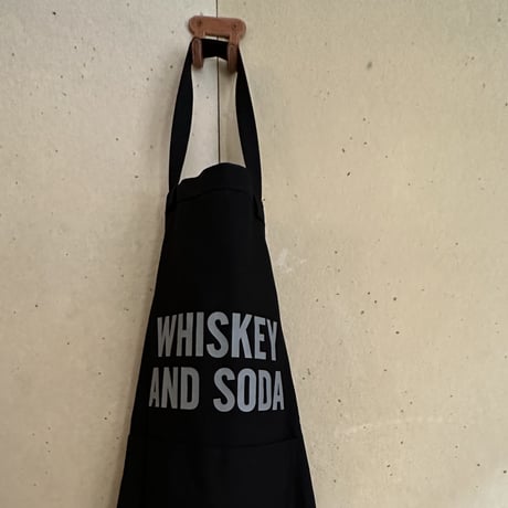 DRESSSEN  DRVBLK10 REVERSIBLE  APRON “ハイボールラバー/ WHISKEY AND SODA “(リバーシブルエプロン)