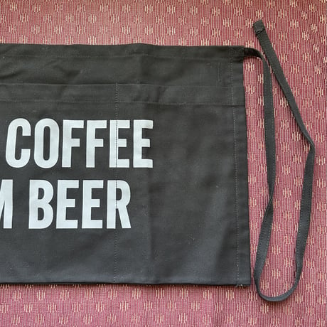 DRESSSEN  LWB1 LOWER WALL APRON  "AM COFFEE PM BEER"(腰巻きエプロンです)  BLACK COLOR