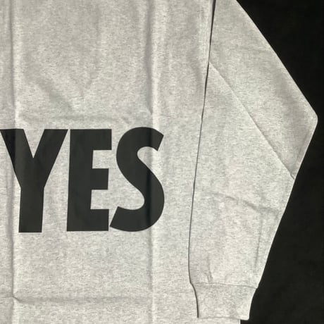 DL3    “LONG SLEEVE TーSHIRTS” YES”  GREY  COLOR  ※ブラックロゴ