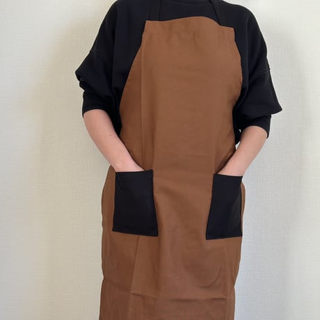 WPA2TSB W ポケットエプロン“2TONE COLOR”※BROWN COLOR