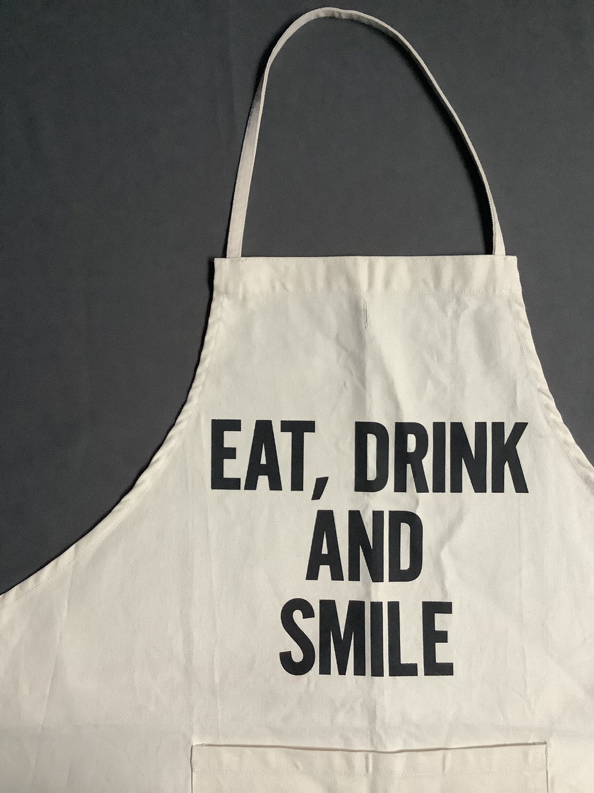 ADULT APRON #7 EAT,DRINK AND SMILE | DRESSSEN公
