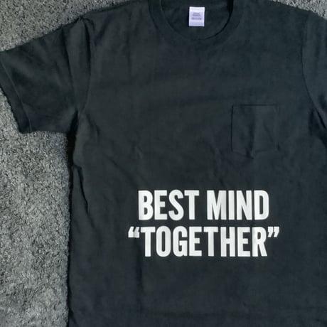 DRESSSEN  DSST113  DRES“SPECIAL”SSEN    “BESTMIND TOGETHER”  T-SHIRTS (生成りロゴ)  BLACK COLOR