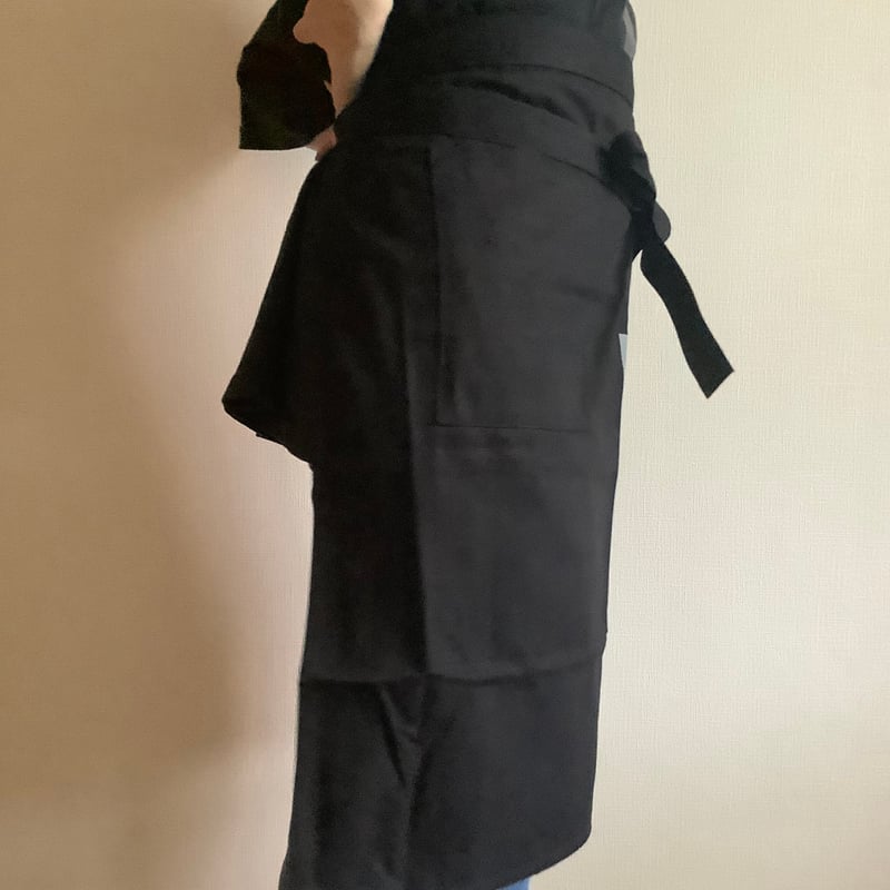 【新品未使用タグ付き】DRESSSEN ドレスセン エプロン　黒　YES ⭐️7月新発売]DRESSSEN LWLBK1 “YES”APRON(腰巻きエプロンです)