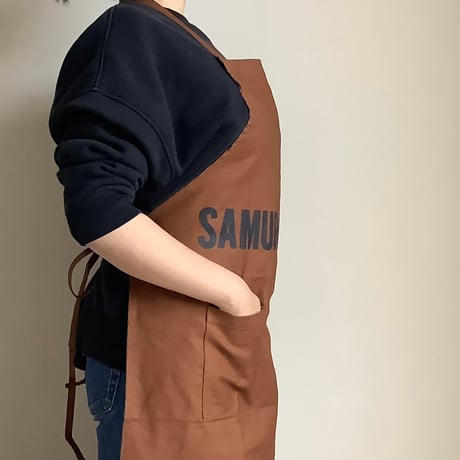 WPB7 DAY USE W POCKET  APRON   “SAMURAI SPIRIT”※正面に二つのポケット