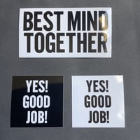DST2　ステッカー3枚セット　(YES！GOOD JOB(black、white)、BESTMIND TOGETHER)