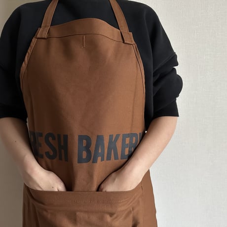 DRESSSEN  DRVBRN1   REVERSIBLE  APRON“BAKE・BAKER・BAKING ALL DAY/FRESH BAKERY