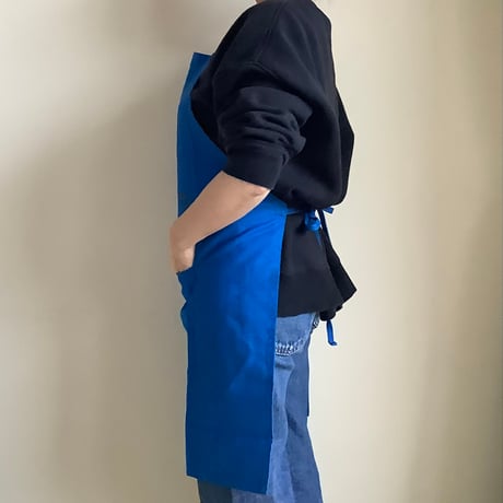 ADULT APRON  DR(BLU)3 “イエス　グッド　ジョブ” APRON  🔵 CALIFORNIA BLUE  COLOR