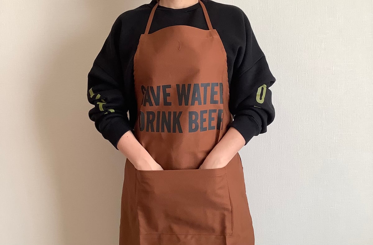 【最終値下げ】papier Apron brown DR(BN)6 APRON 