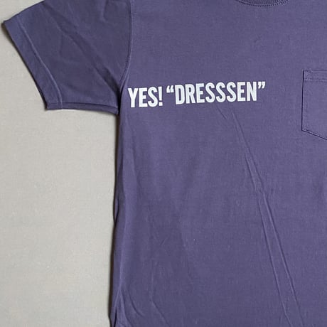DRESSSEN  DSST56 DRES“SPECIAL”SSEN    YES“ DRESSSEN ” T-SHIRTS (グレーロゴ) ネイビーカラー
