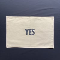 REVERSIBLE PLACE MAT REVMLC10   “YES/EATS ＆DRINKS (LATTE  COLOR)