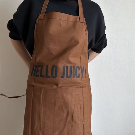 DRESSSEN  DRVBRN5 REVERSIBLE  APRON“HELLO HAMBERGER/HELLO JUICY (リバーシブルエプロン)