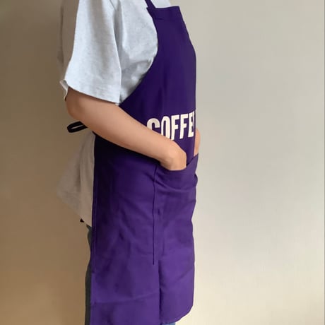 ⭐️[新発売] DRESSSEN  DRVPU7 REVERSIBLE  APRON“コーヒーラバー/ COFFEE LOVER ”PURPLE COLOR