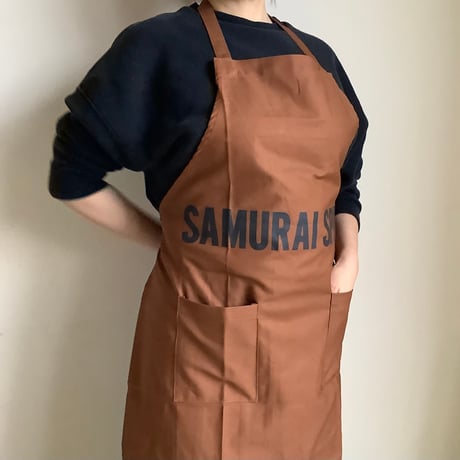 WPB7 DAY USE W POCKET  APRON   “SAMURAI SPIRIT”※正面に二つのポケット