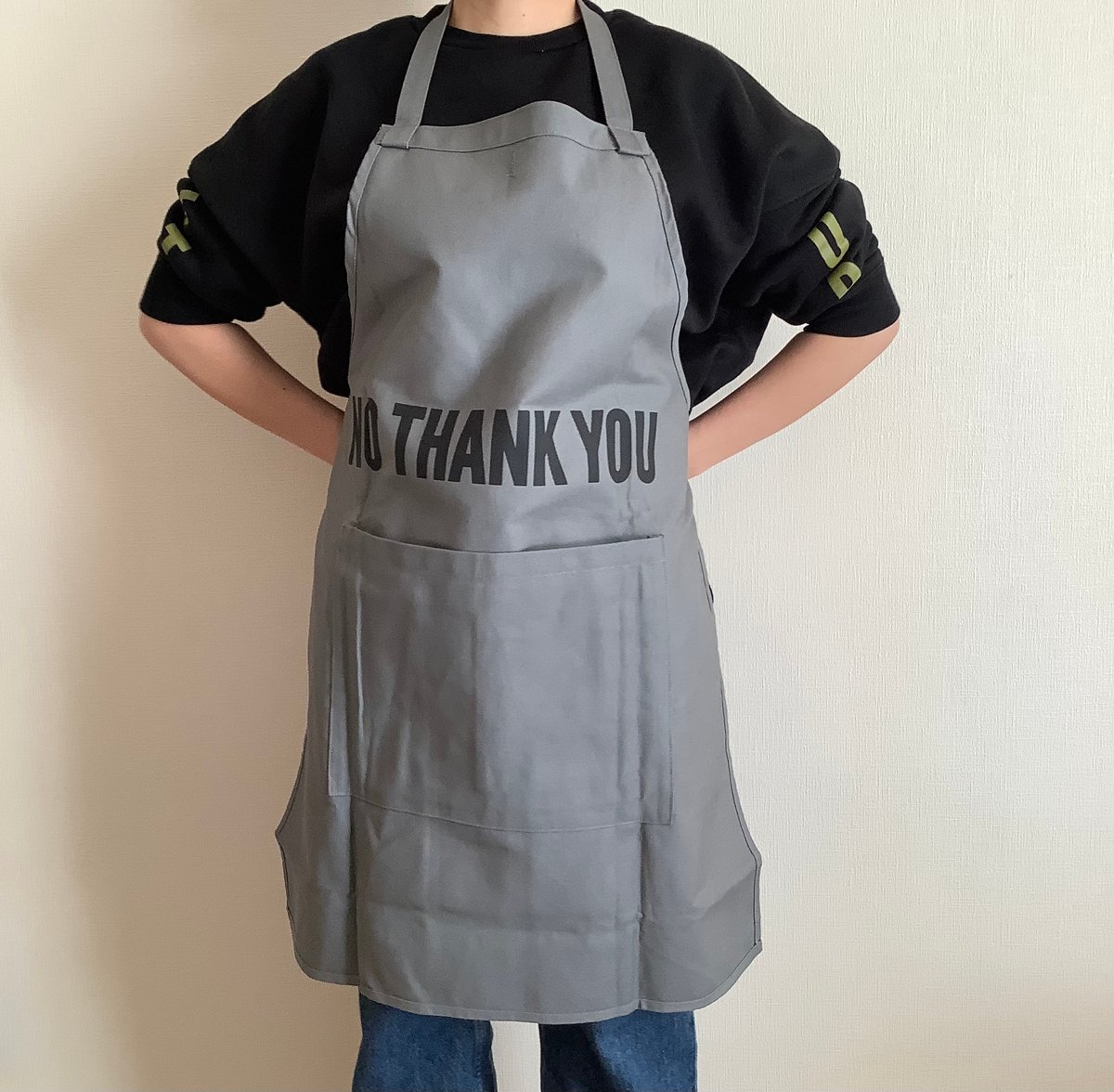 DRESSSEN DRVGRY1 REVERSIBLE APRON“YES /NO THA DRESSSEN DRVGRY1 REVERSIBLE APRON“YES /NO THA