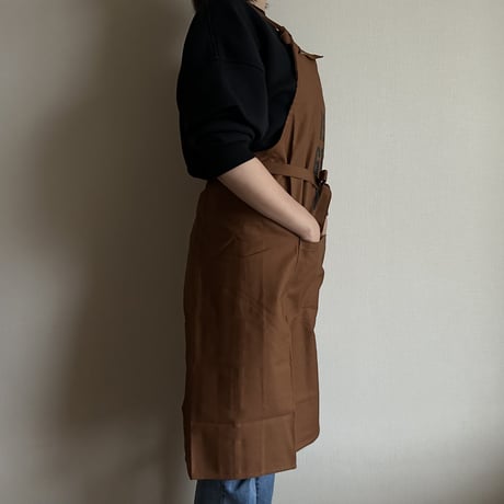 PR30 THE PROFESSIONAL APRON“ YES！GOOD JOB！” (BROWNカラー)※首紐の長さが調整できます。