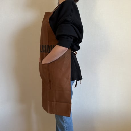 DRESSSEN  DRVBRN10 REVERSIBLE  APRON“THINK DELICIOUS/YES！ DRESSSEN    (リバーシブルエプロン)
